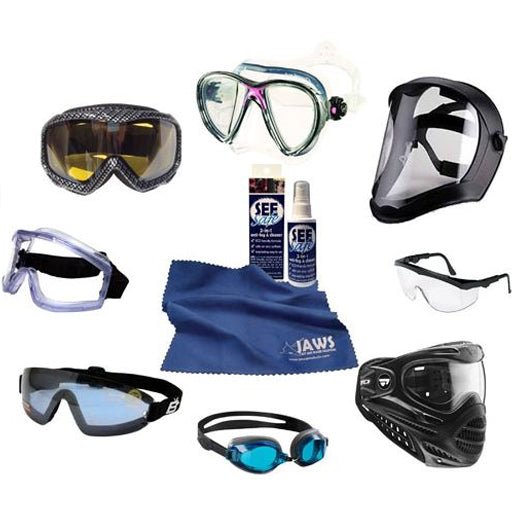 JAWS 2 oz. SeeSafe 2-in-1 Antifog and Cleaner Spray with Microfiber Cloth