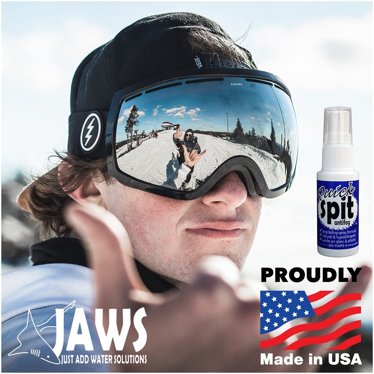 JAWS Quick Spit 1 oz. Anti-Fog Spray Formula