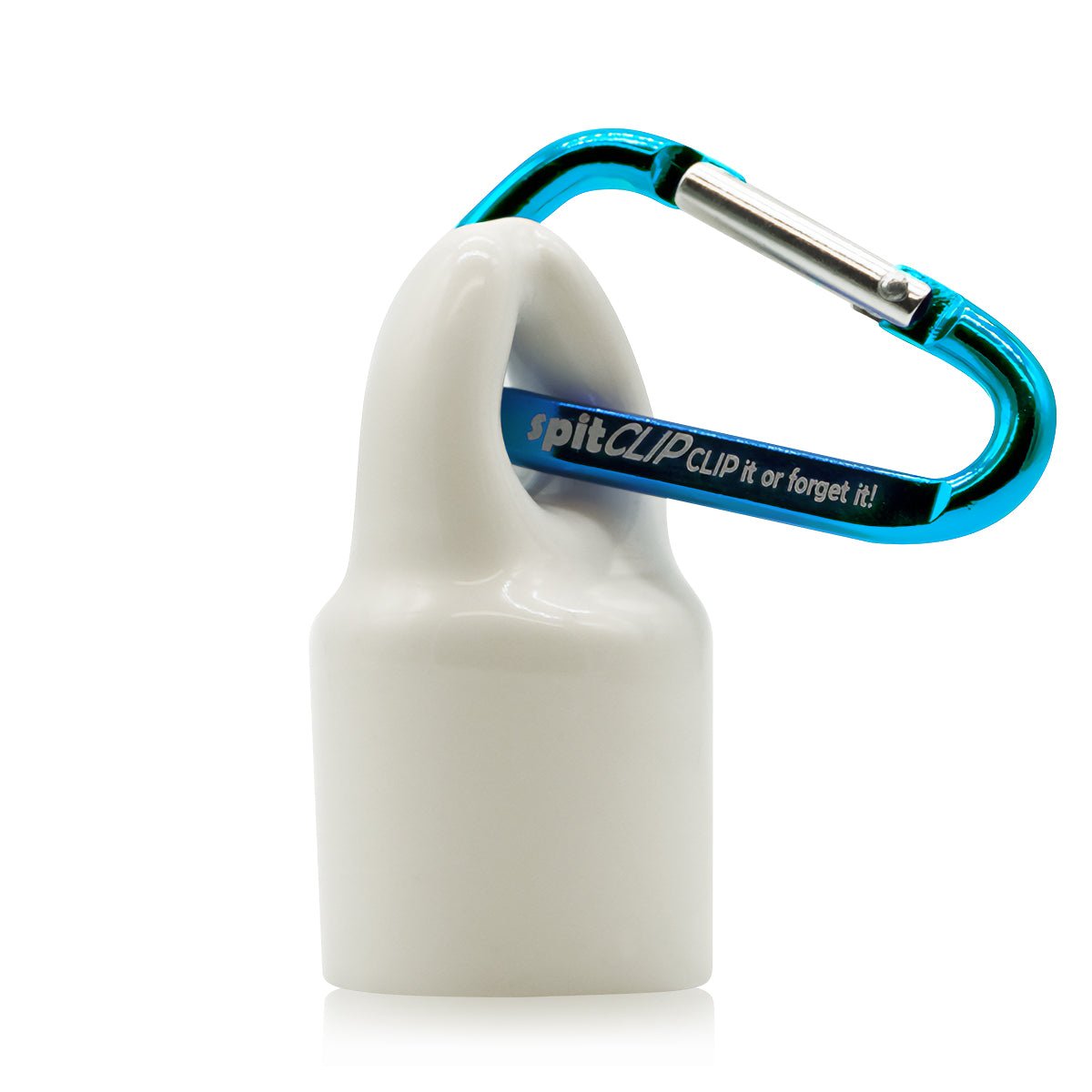 JAWS SpitClip Carabiner 1 oz. Antifog Bottle Retainer - Aqua - Forza Sports