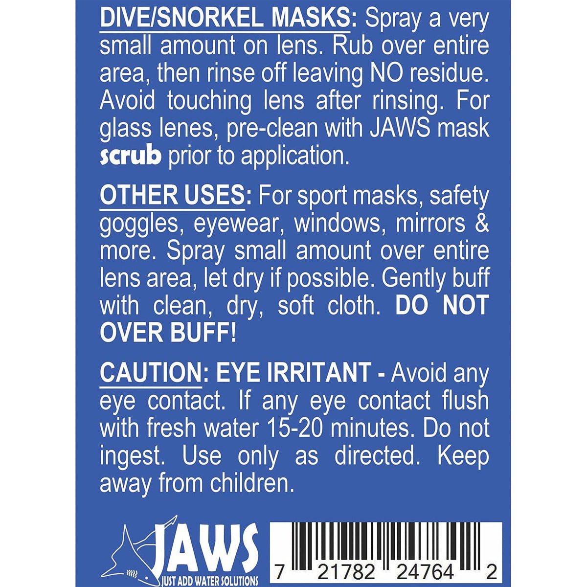 JAWS Quick Spit Anti - Fog Spray Formula - Forza Sports