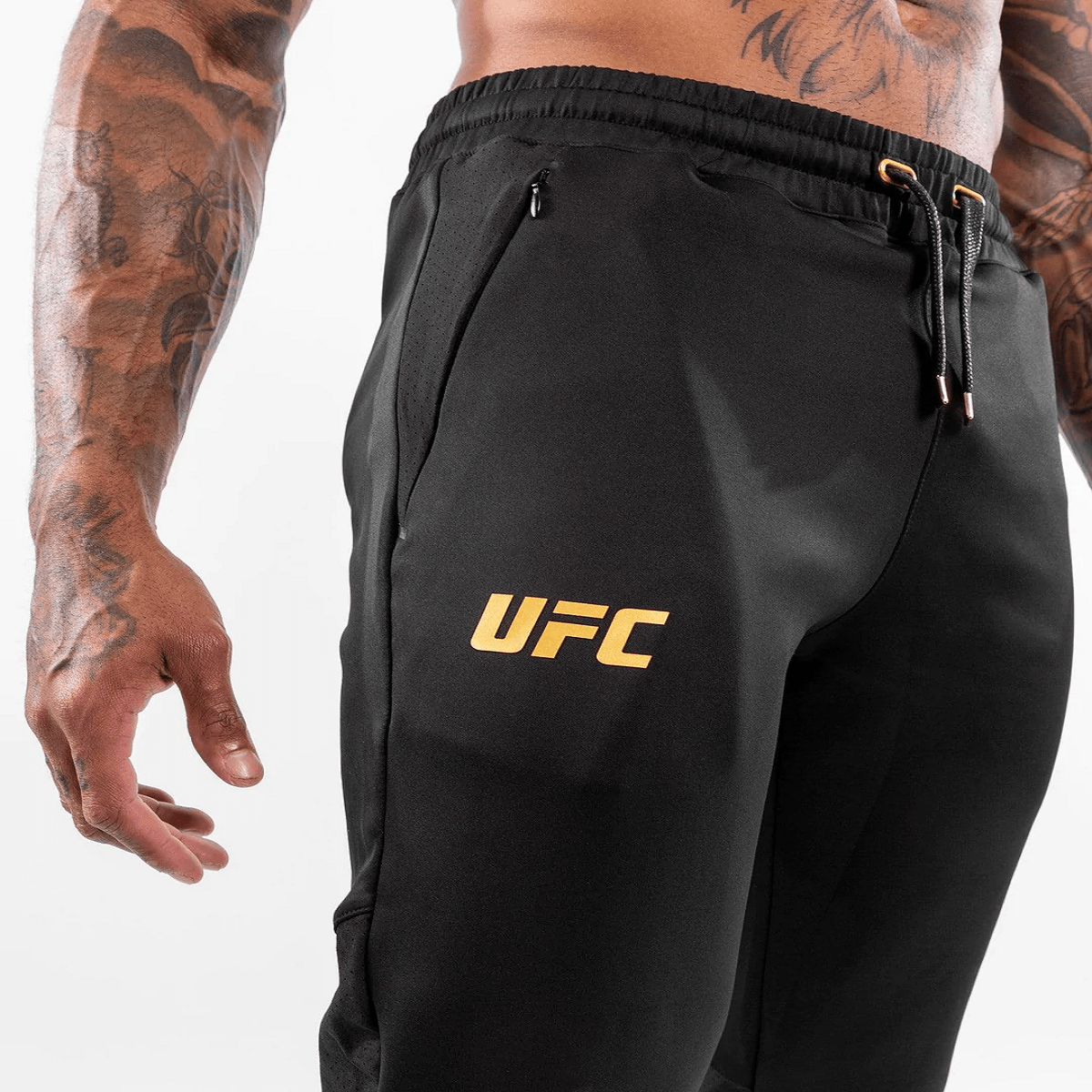 Venum UFC Authentic Fight Night Walkout Jogger Pants - Black/Gold - Forza Sports