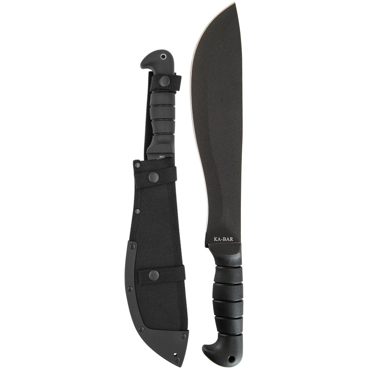 KA - BAR 16.5" Fixed Blade Cutlass Machete w/ Sheath - Black - Forza Sports