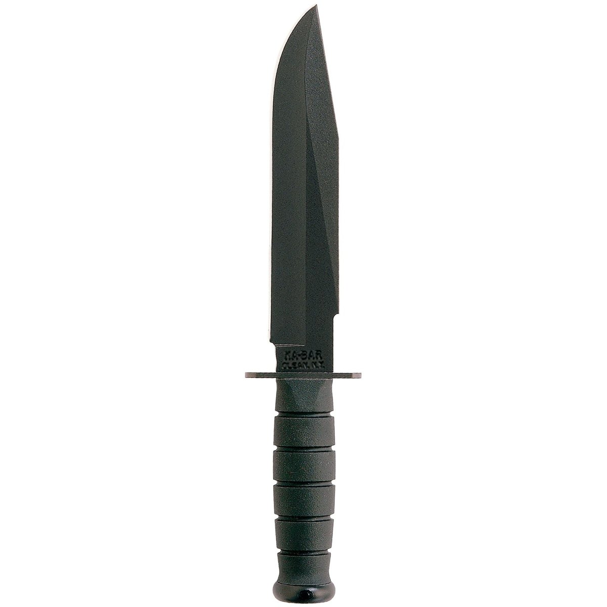 KA - BAR 8" Fixed Blade Fighter Straight Edge Knife w/ Sheath - Black - Forza Sports