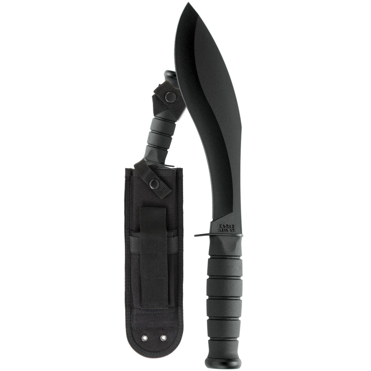 KA - BAR 8.5" Fixed Blade Combat Kukri Knife w/ Sheath - Black - Forza Sports