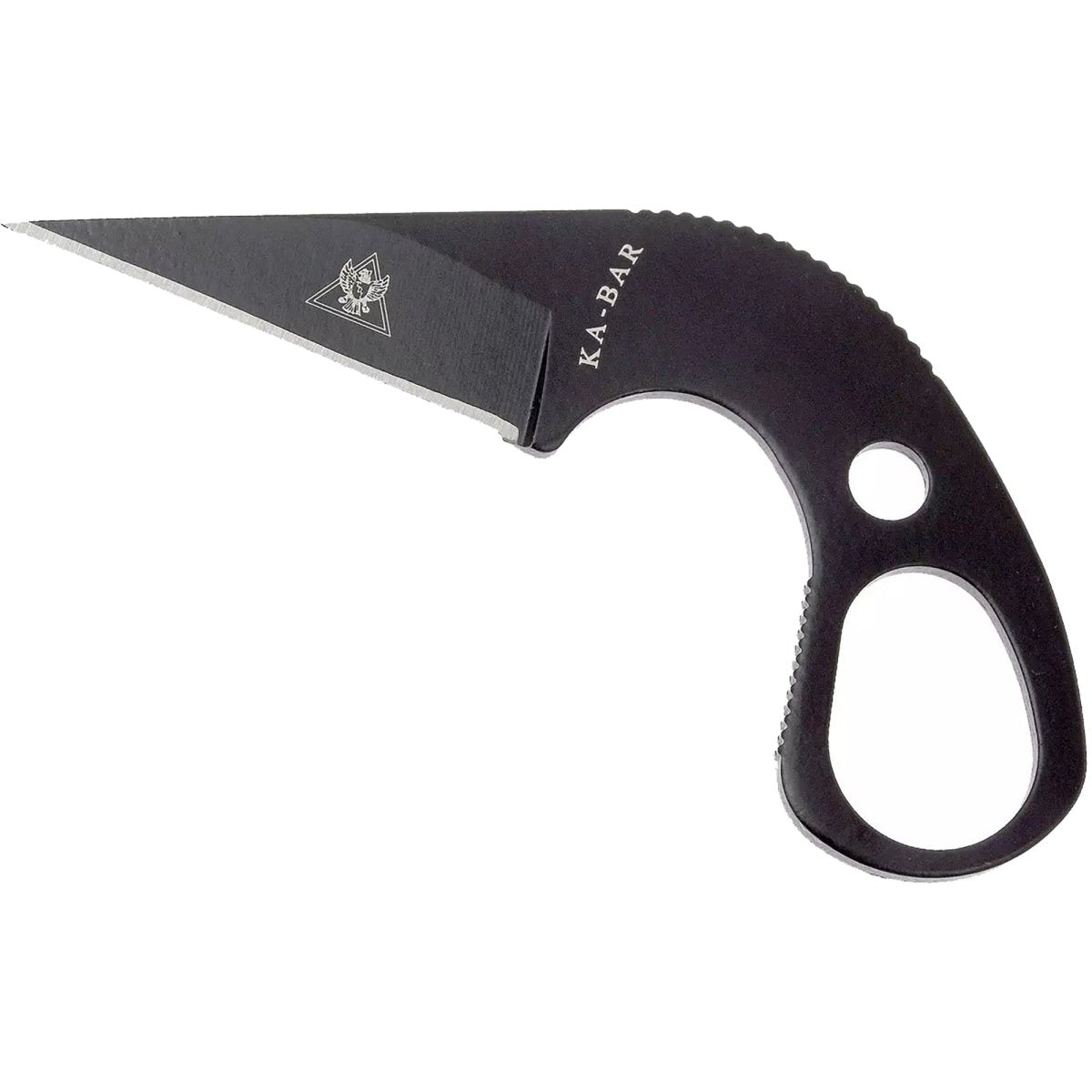 KA - BAR TDI Last Ditch Drop Point Knife w/ Sheath and Cord - Black - Forza Sports