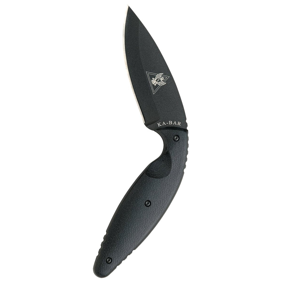 KA - BAR 3.688" Fixed Blade Large TDI Knife w/ Sheath - Black - Forza Sports