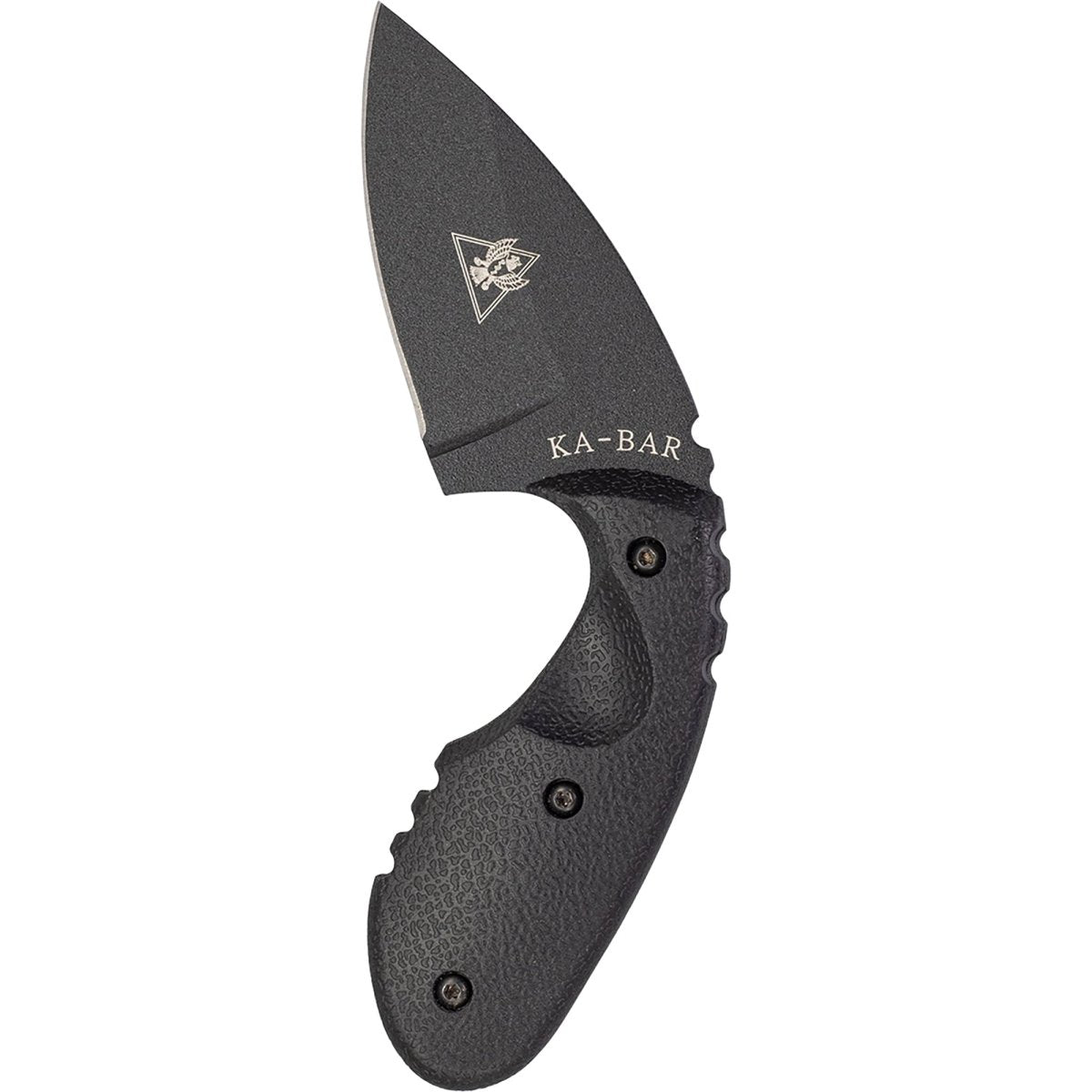 KA - BAR 2.71" Fixed Blade TDI Investigator Knife w/ Sheath and Clip - Black - Forza Sports