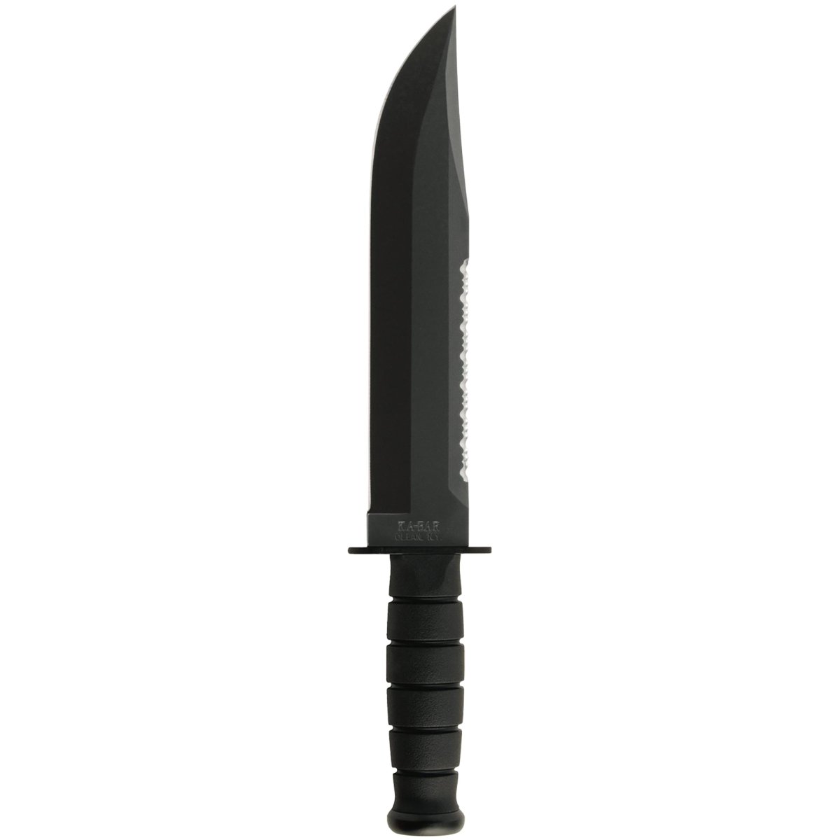 KA - BAR 9.375" Fixed Blade Big Brother Kraton G Knife w/ Sheath - Black - Forza Sports