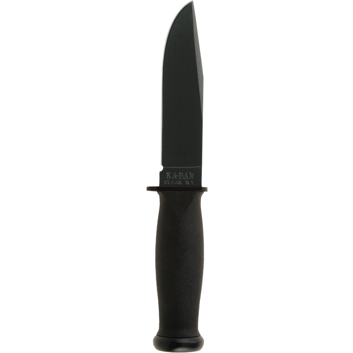 KA - BAR 5.125" Fixed Blade Mark I Kraton G Knife w/ Sheath - Black - Forza Sports