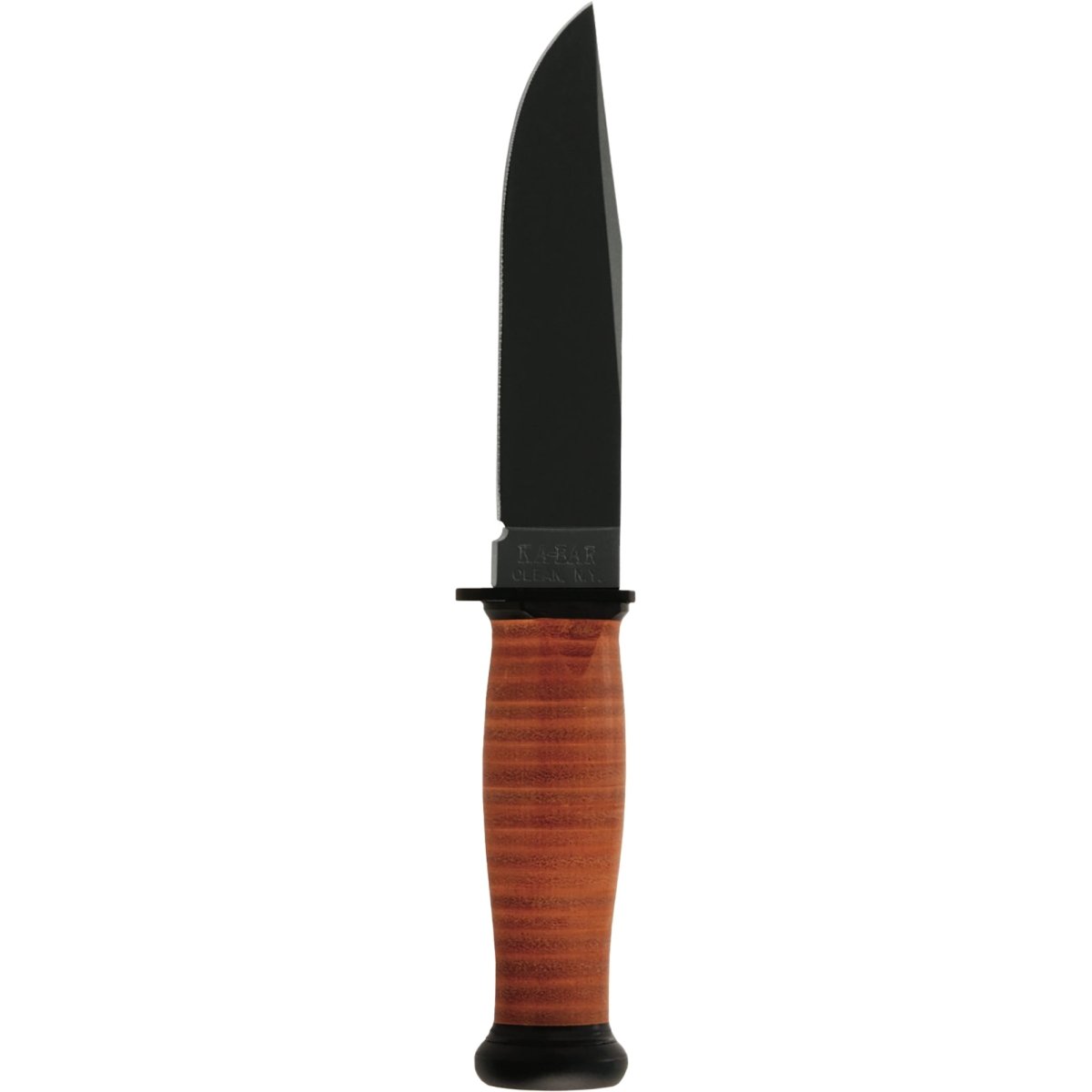 KA - BAR 5.125" Fixed Blade Mark I Knife w/ Sheath - Brown - Forza Sports