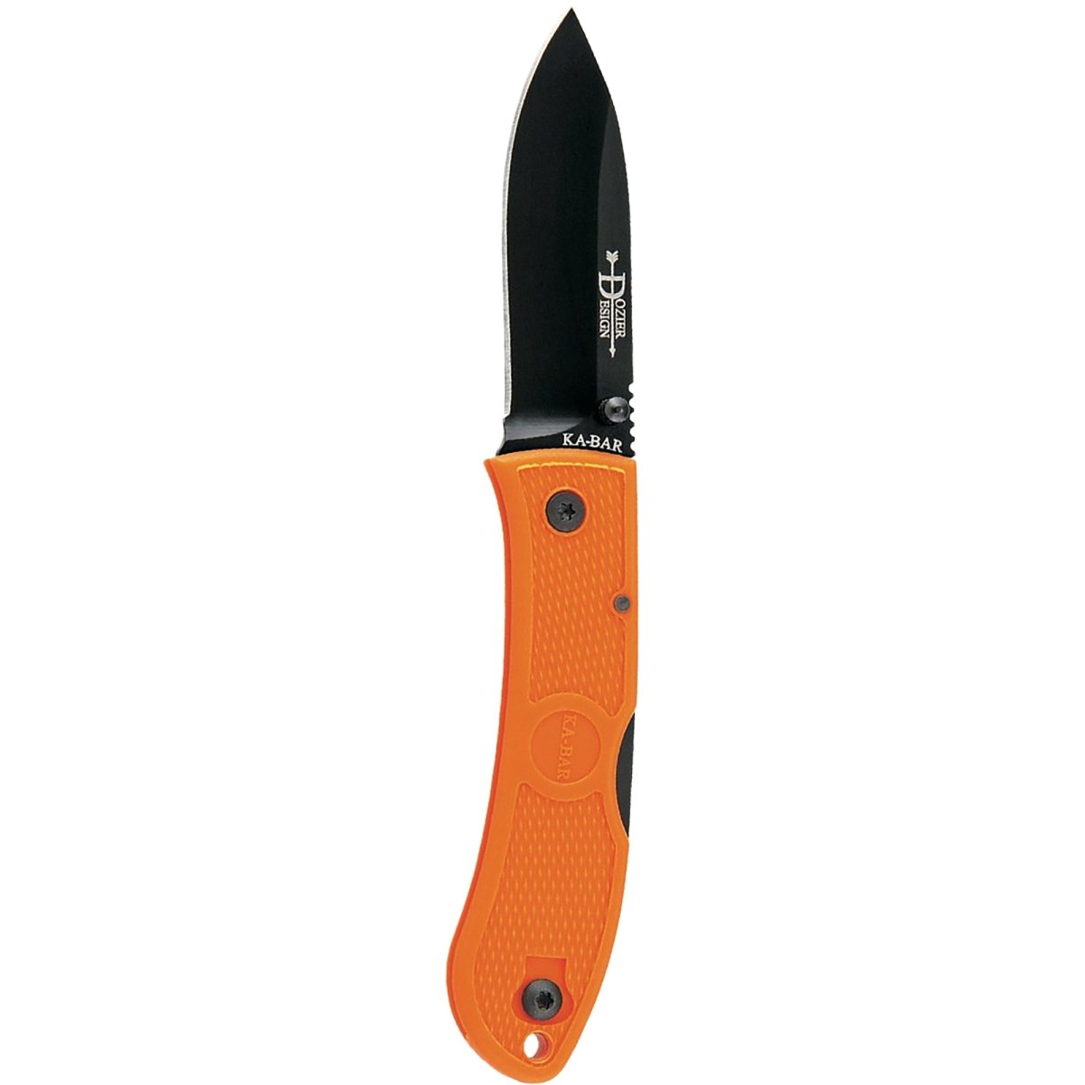 KA - BAR 3" Blade Dozier Folding Hunter Knife - Blaze Orange - Forza Sports