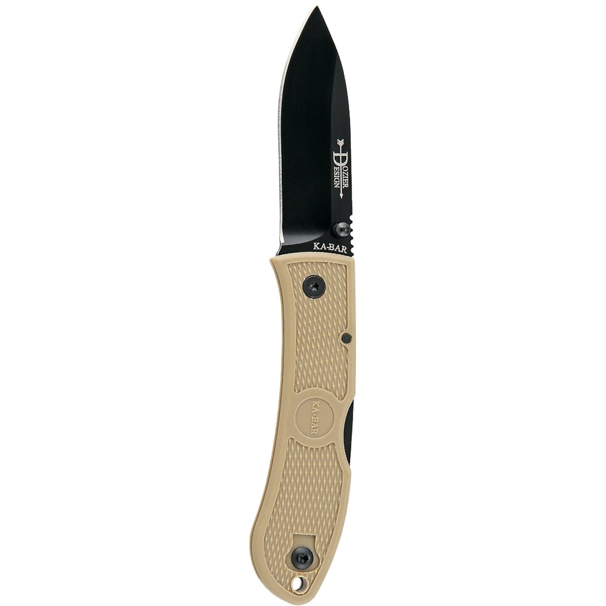 KA - BAR 3" Blade Dozier Folding Hunter Knife - Coyote Brown - Forza Sports