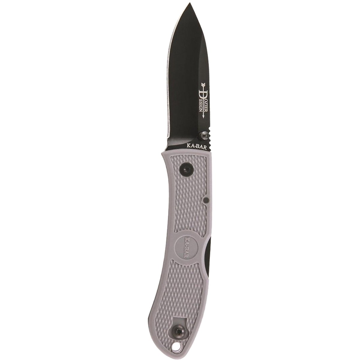 KA - BAR 3" Blade Dozier Folding Hunter Knife - Gray - Forza Sports