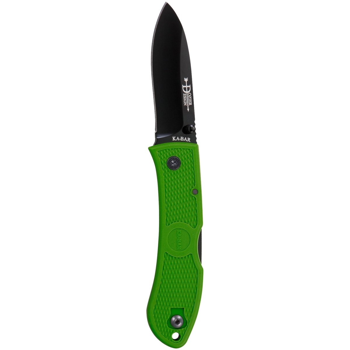 KA - BAR 3" Blade Dozier Folding Hunter Knife - Kelly Green - Forza Sports