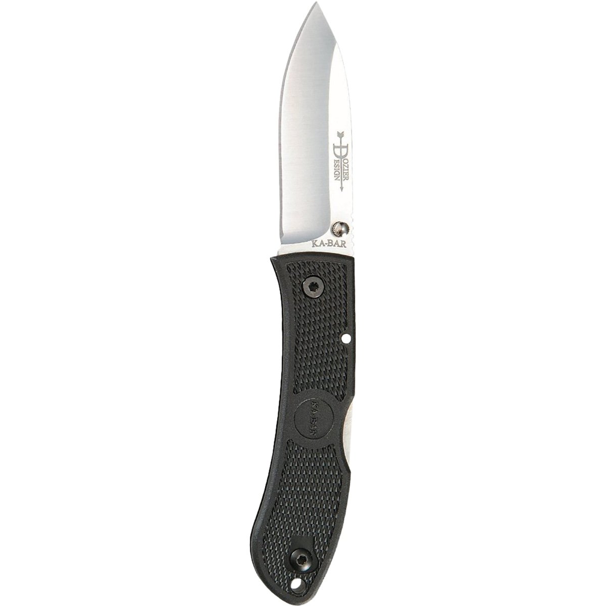 KA - BAR 3" Blade Dozier Folding Hunter Knife - Black - Forza Sports