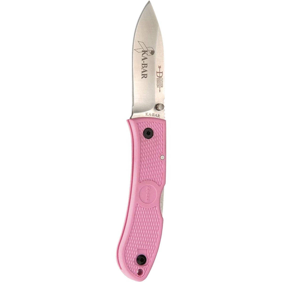 KA - BAR 3" Blade Dozier Folding Hunter Knife - Pink - Forza Sports