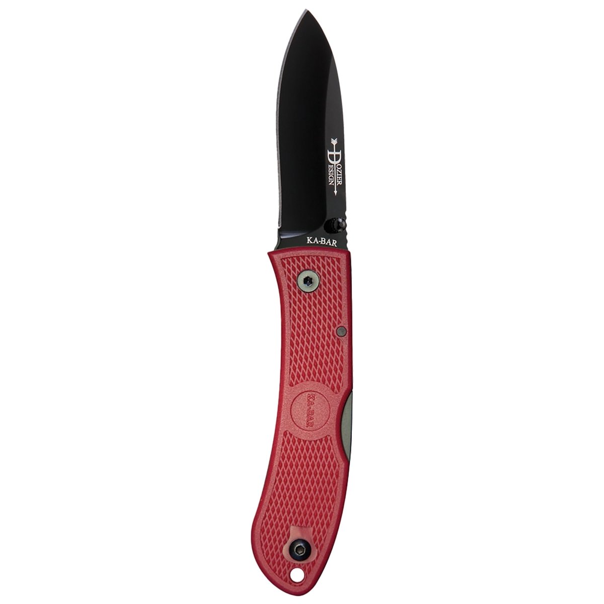 KA - BAR 3" Dozier Folding Hunter Knife - Red - Forza Sports
