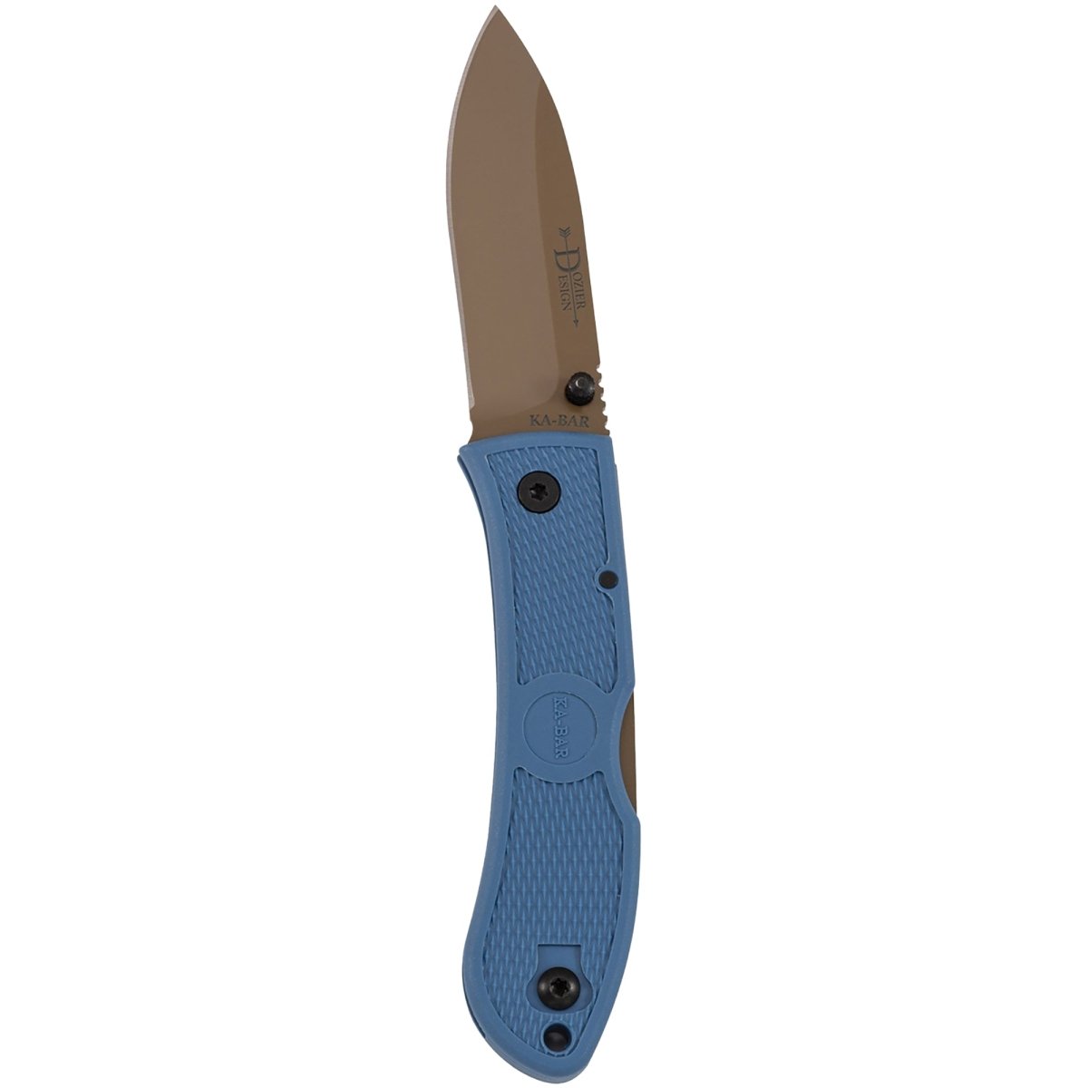 KA - BAR 3" Blade Dozier D2 Folding Hunter Knife - Blue - Forza Sports