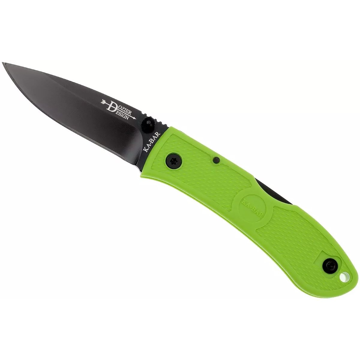 KA - BAR 2.38" Blade Dozier Mini Folder Knife - Zombie Green - Forza Sports