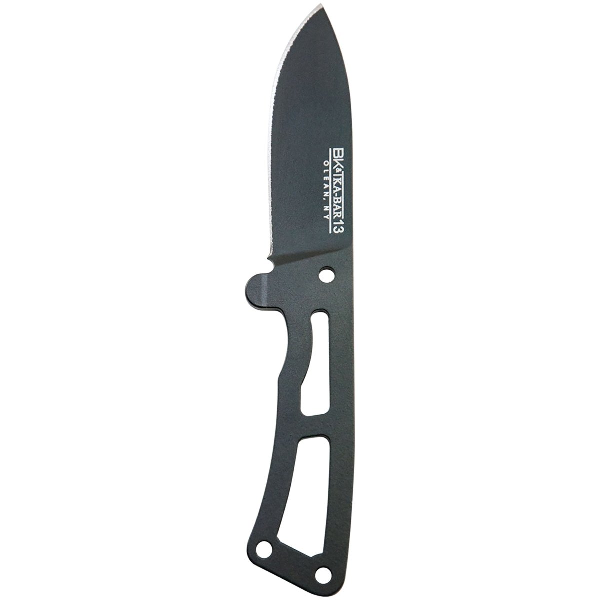 KA - BAR 2.5" Straight Edge Fixed Blade Becker Remora Knife w/ Shealth - Black - Forza Sports