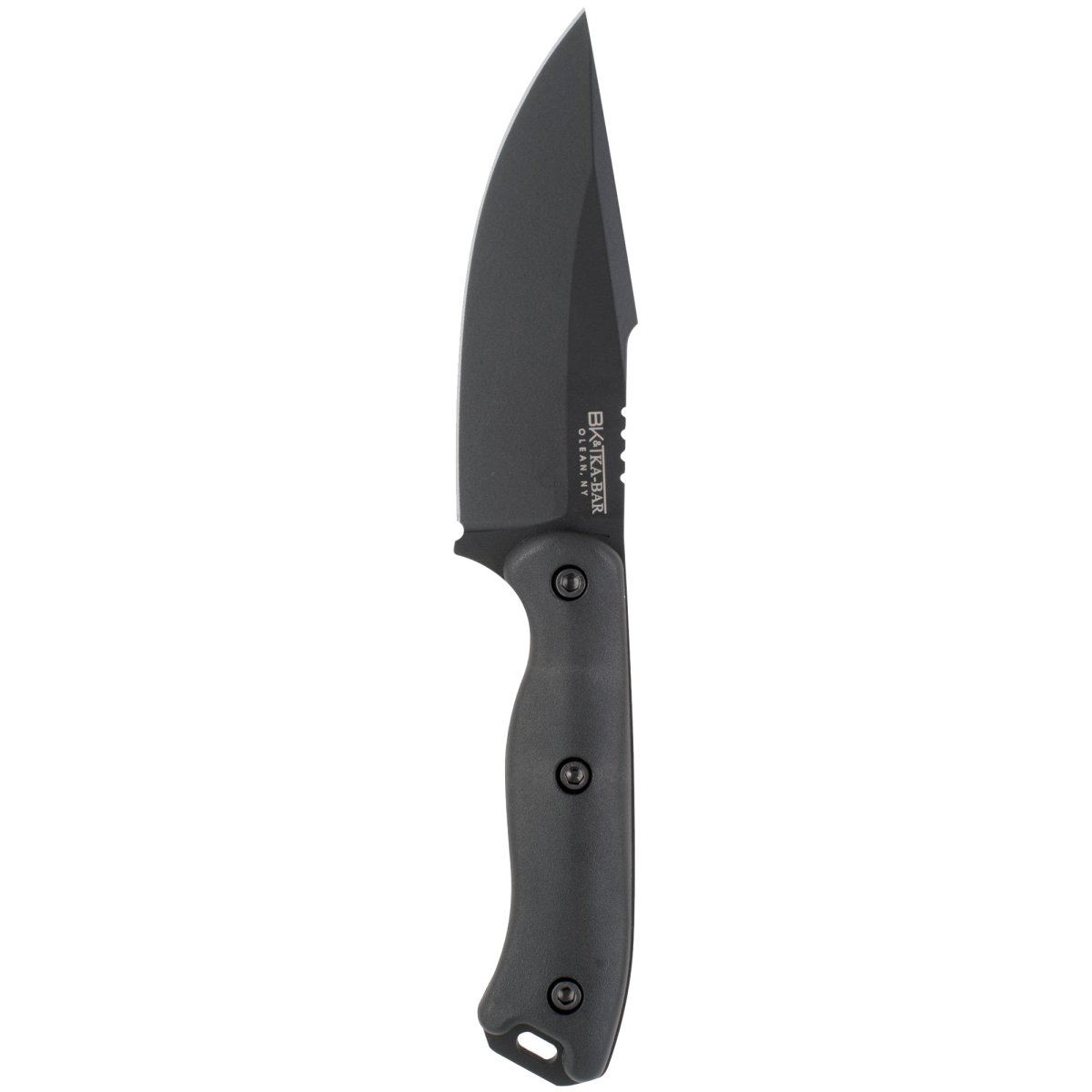 KA - BAR 4.5" Straight Edge Fixed Blade BK18 Becker Harpoon w/ Sheath - Black - Forza Sports