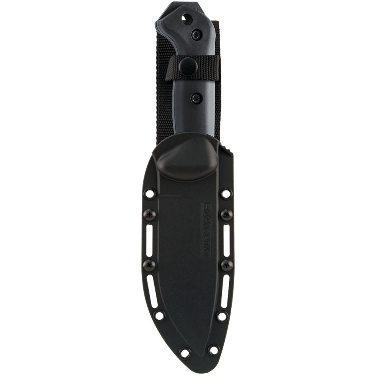 KA - BAR 5.25" Straight Edge Fixed Blade Becker Campanion Knife w/ Sheath - Black - Forza Sports