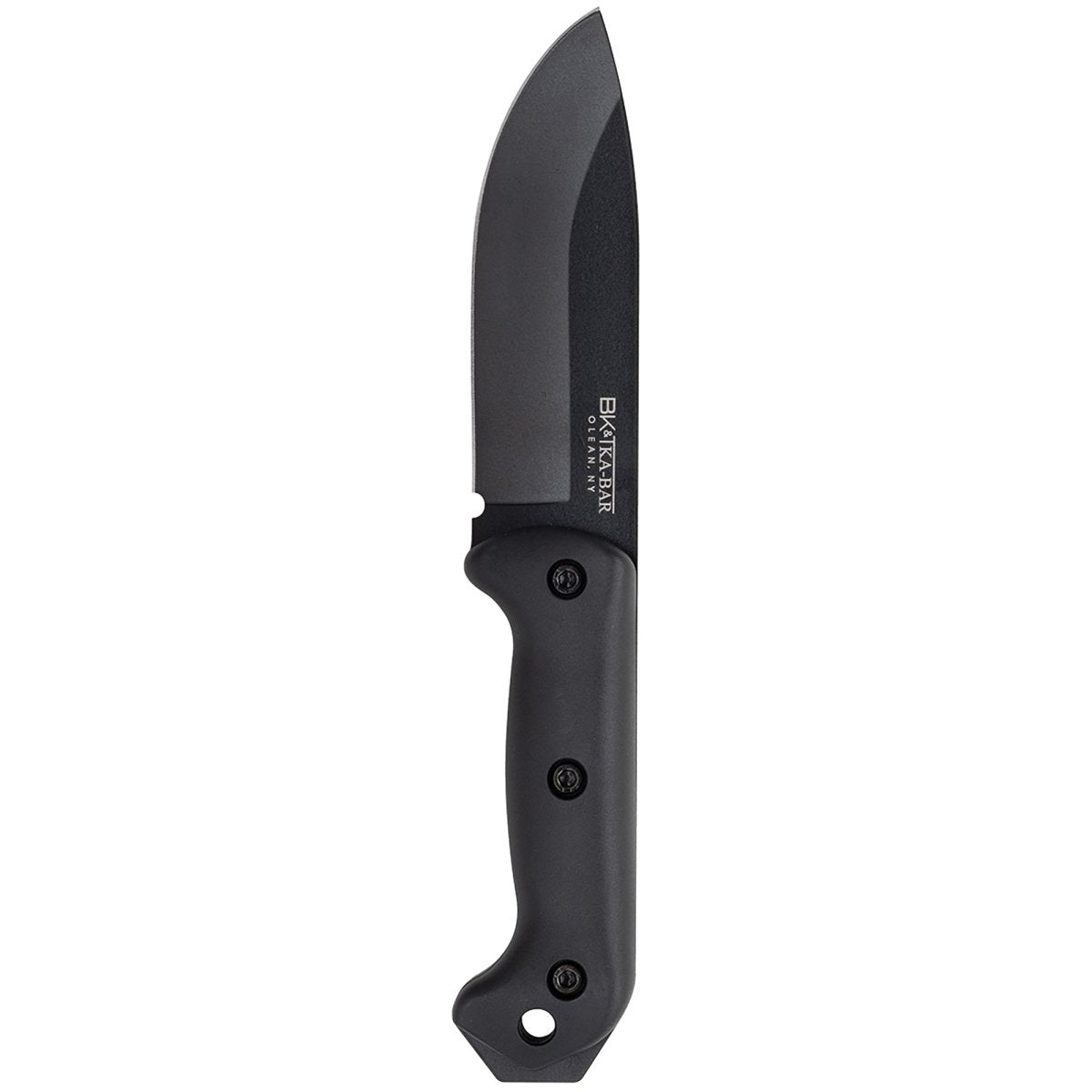 KA - BAR 5.25" Straight Edge Fixed Blade Becker Campanion Knife - Black - Forza Sports