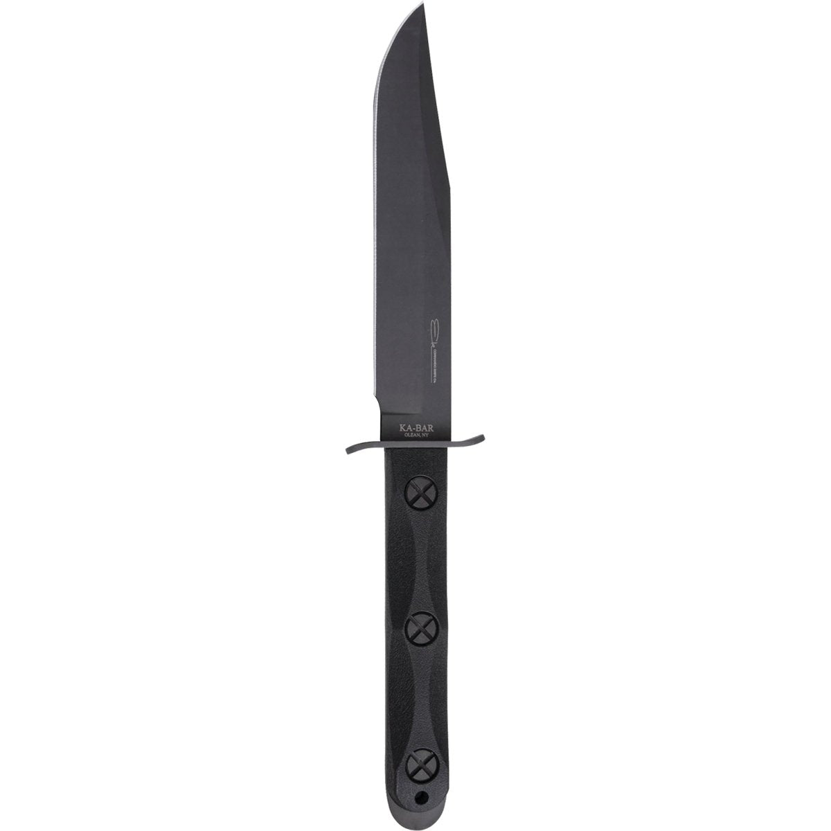 KA - BAR 6.875" Fixed Blade Ek Model 5 Knife w/Sheath - Black - Forza Sports