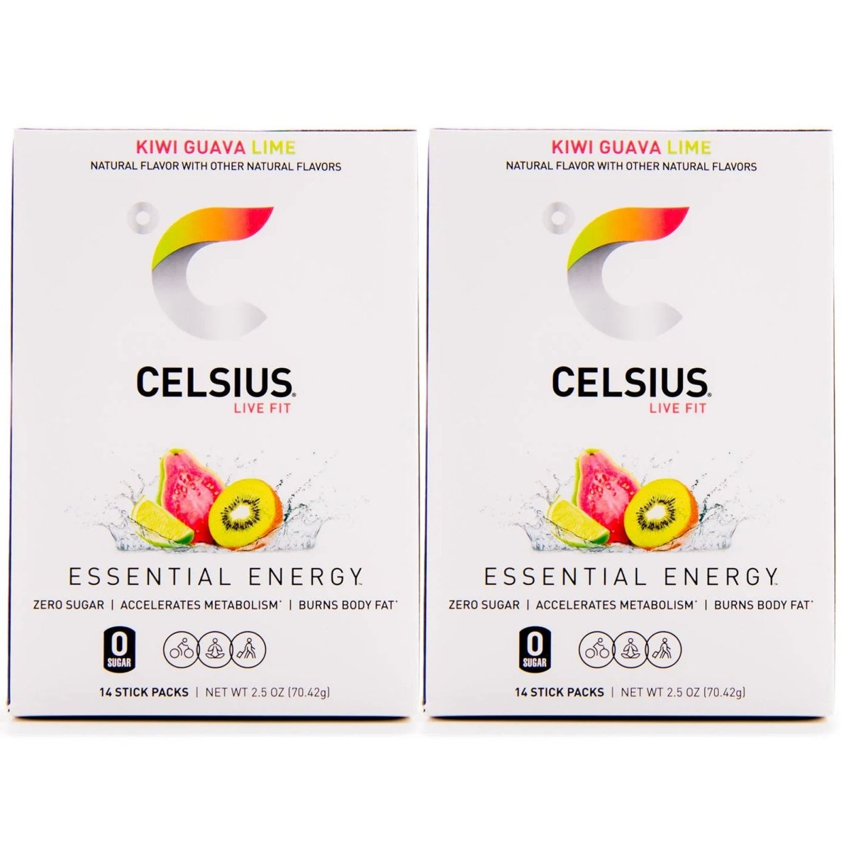 Celsius On - The - Go Zero Sugar Powder Stick Drink Mix 2 Pack - Forza Sports