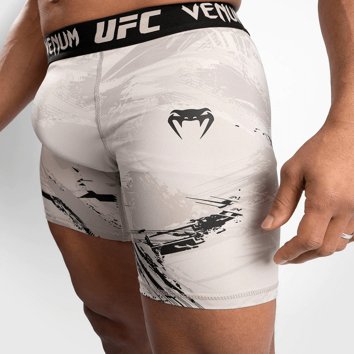 Venum UFC Authentic Fight Week 2.0 Vale Tudo Shorts - Black/Sand - Forza Sports