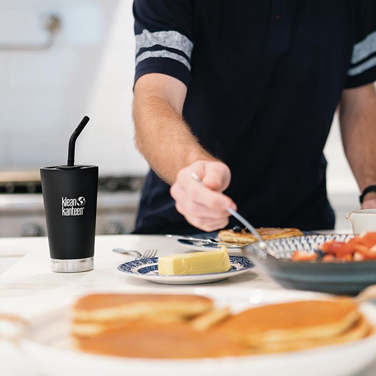 Klean Kanteen 8mm Stainless Steel Straw 2 - Pack - Multi - Color/Brushed Stainless - Forza Sports