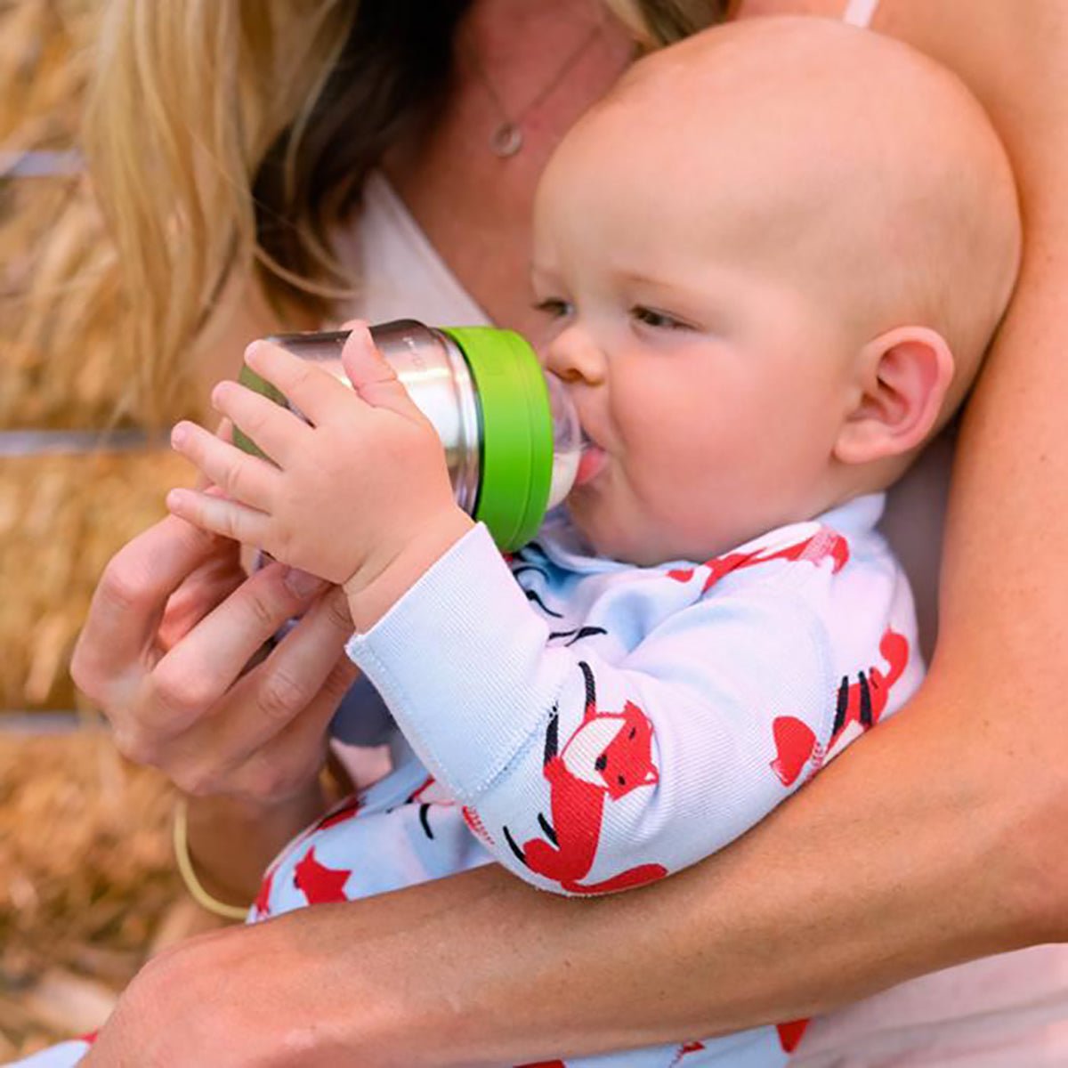 Klean Kanteen 9 oz. Baby Bottle with Medium Flow Nipple - Brushed Stainless - Forza Sports