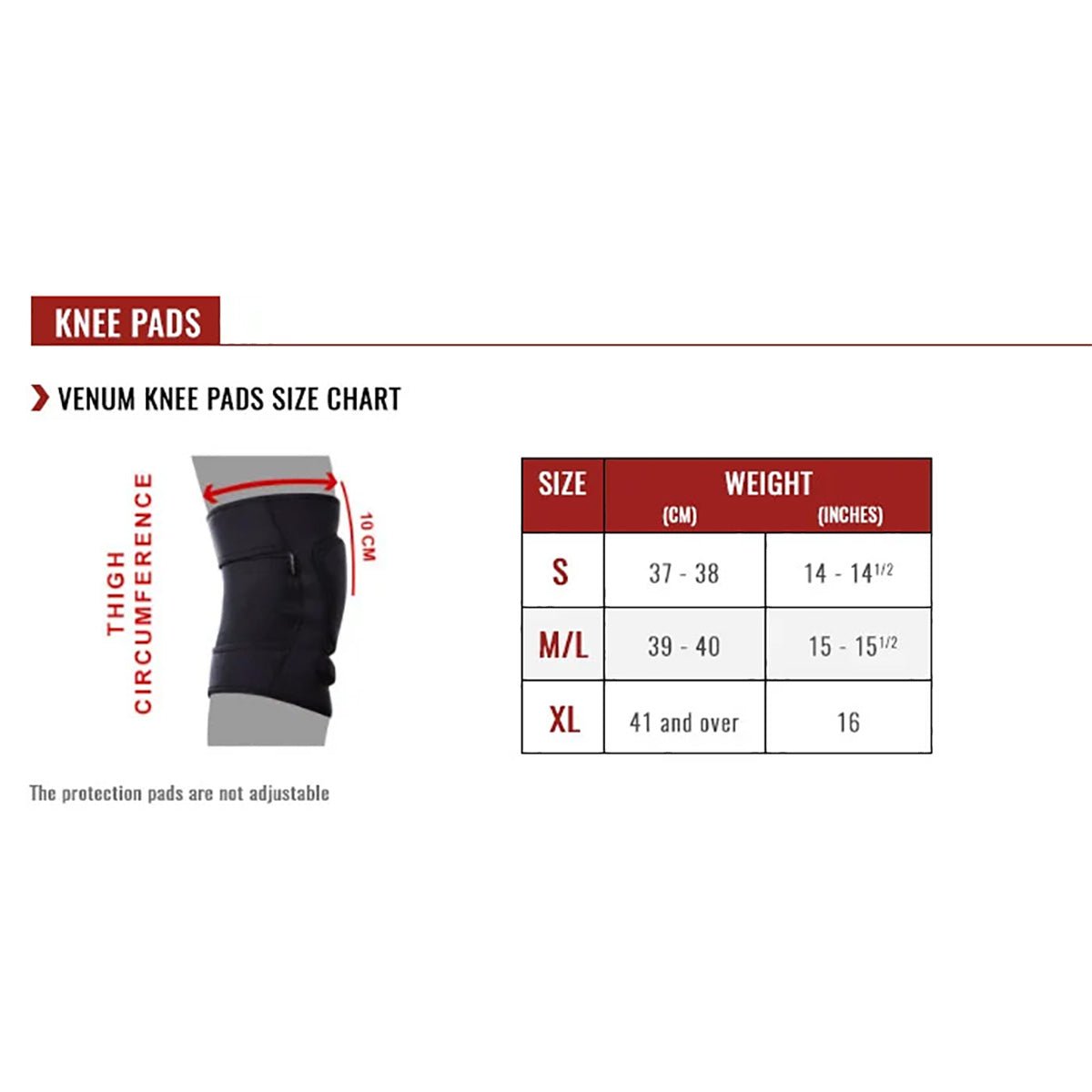 Venum Kontact Gel Shock System Protective MMA Training Knee Pads - Forza Sports
