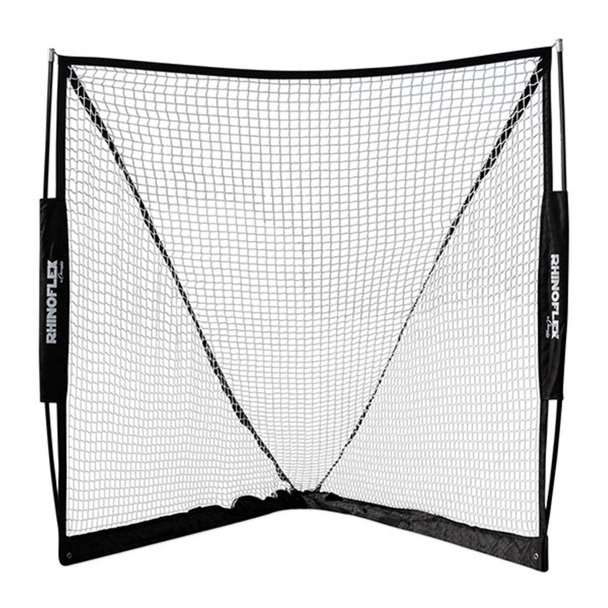 Champion Sports 6' x 6' Steel Frame Rhino Flex Lacrosse Goal - Black - Forza Sports