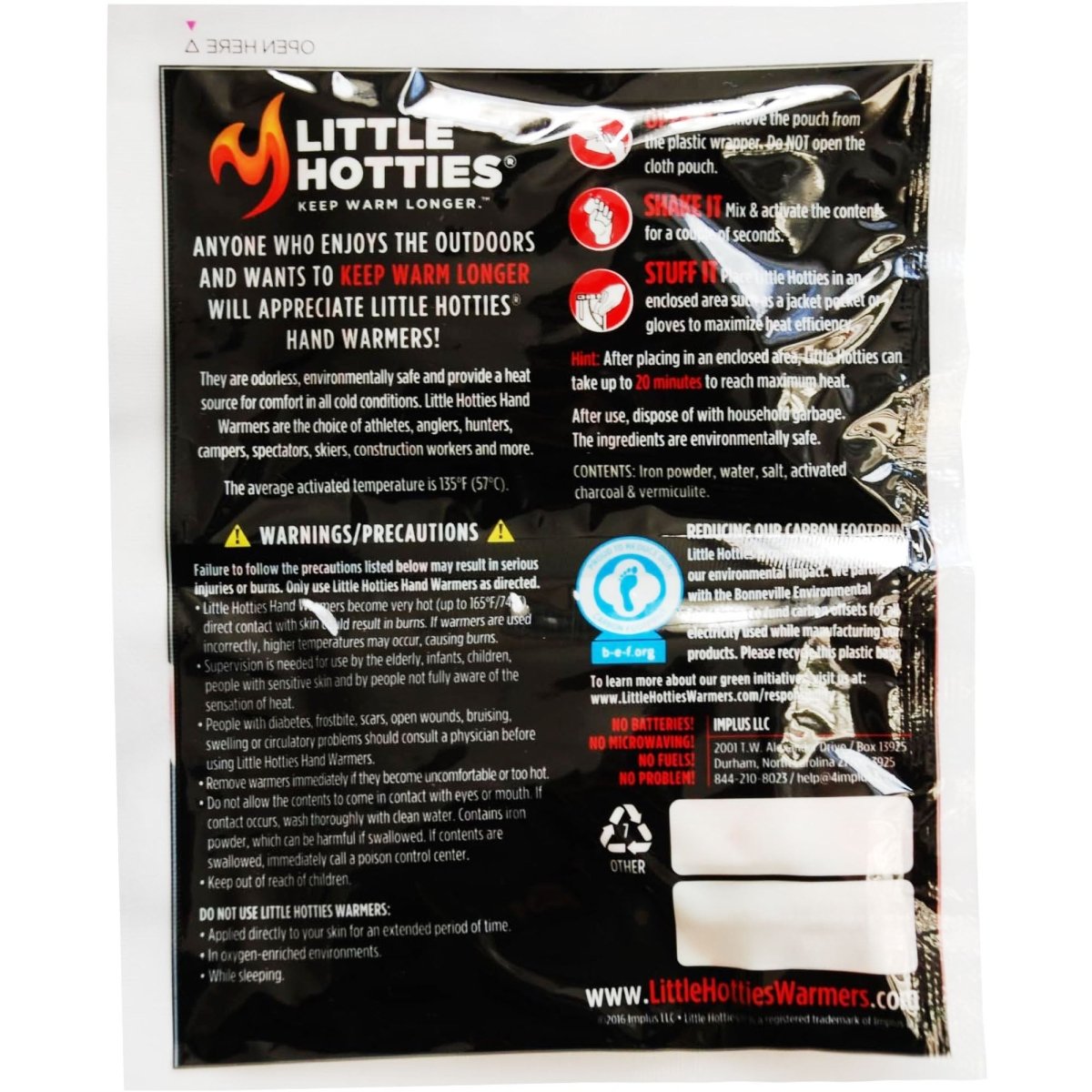 Little Hotties 18 Hour Hand and Body Warmer, 1 Pack - Forza Sports