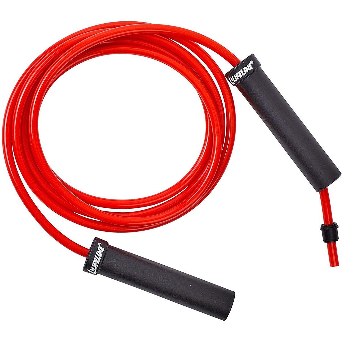Lifeline USA Weighted Speed Jump Rope - Heavy 0.75 lbs - Red - Forza Sports