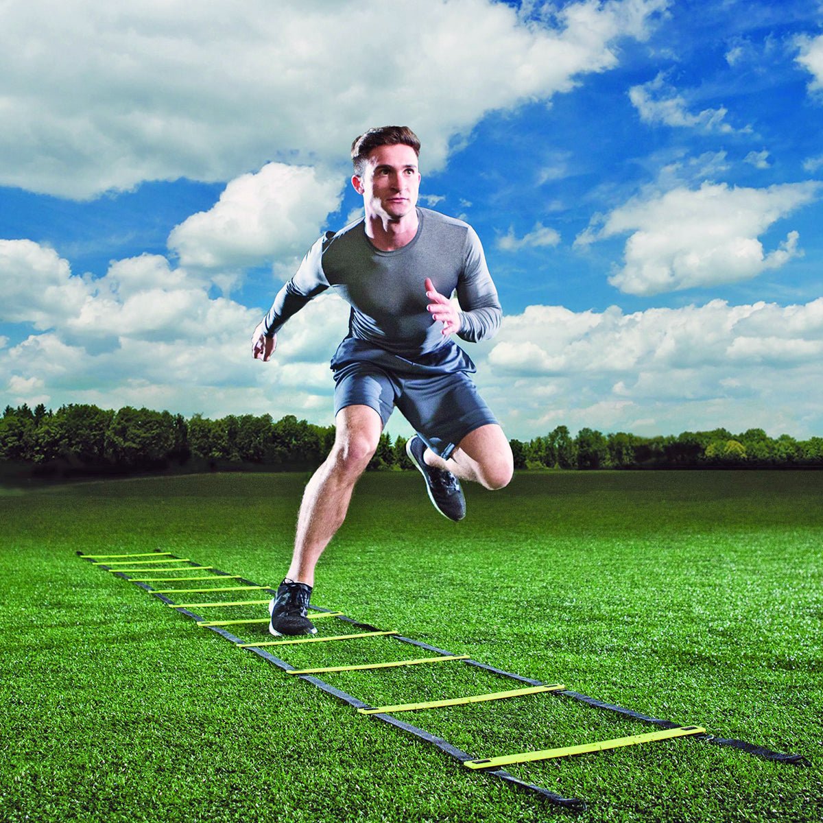 Lifeline USA Speed and Agility Training Ladder - Electric Green/Black - Forza Sports