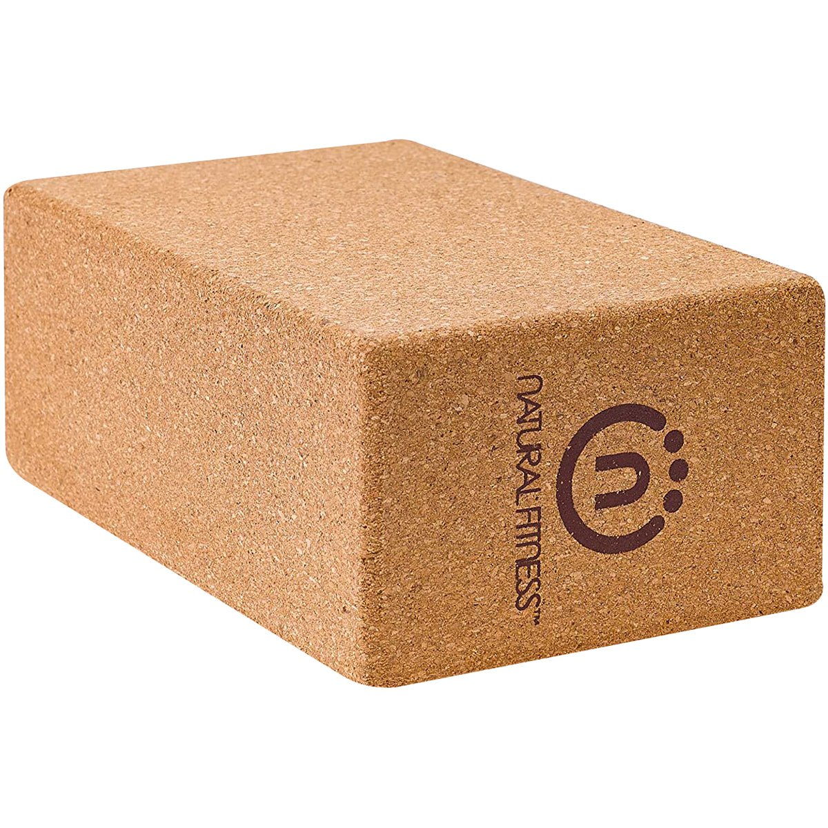 Lifeline USA Natural Fitness Warrior Cork Yoga Block - Brown - Forza Sports