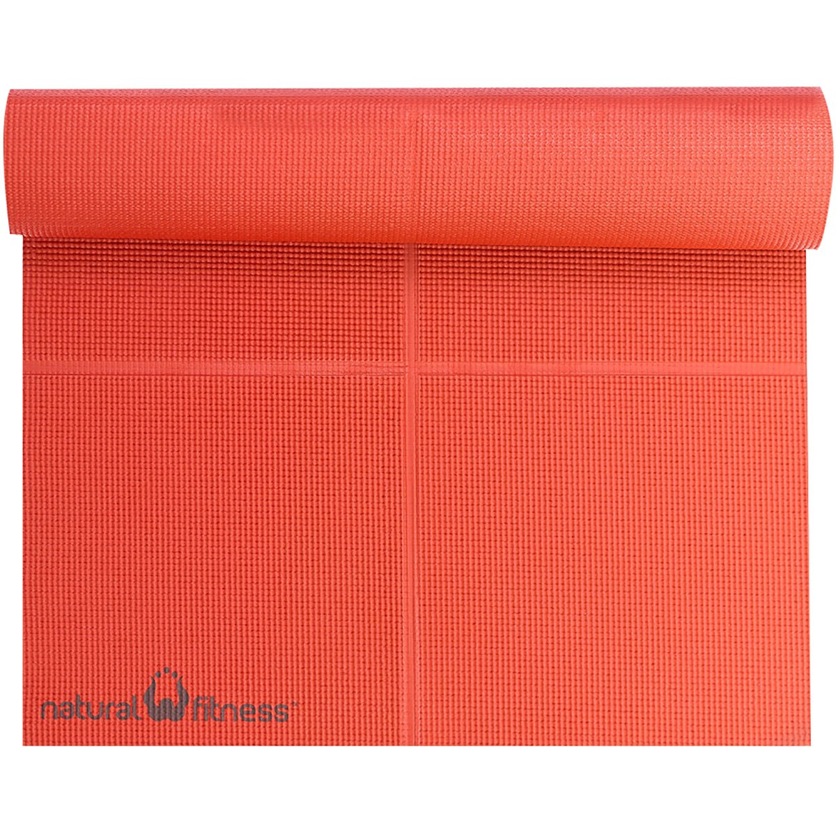 Lifeline USA Natural Fitness Warrior 3mm ROAM Folding Yoga Mat - Orange - Forza Sports