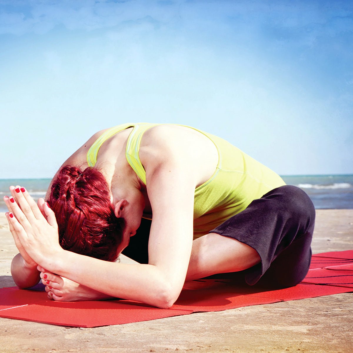 Lifeline USA Natural Fitness Warrior 3mm ROAM Folding Yoga Mat - Orange - Forza Sports