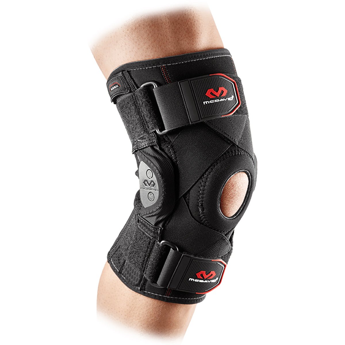 McDavid 429RX Hinged Knee Brace with Crossing Straps - Black - Forza Sports