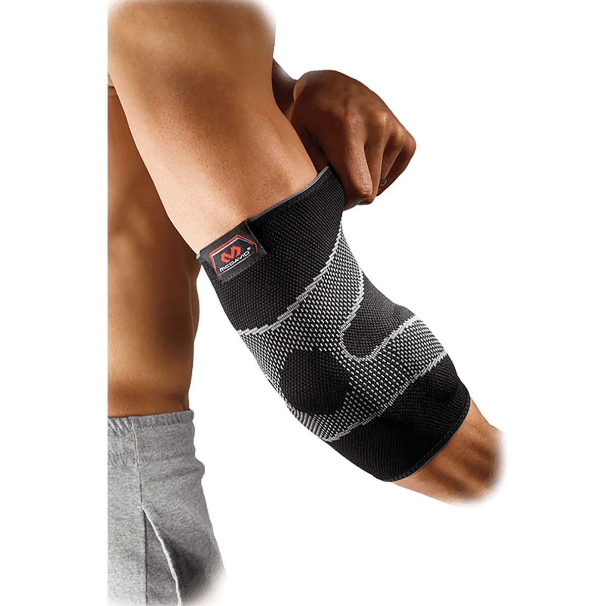 McDavid 4 - Way Elastic Elbow Sleeve with Gel Buttresses - Black - Forza Sports