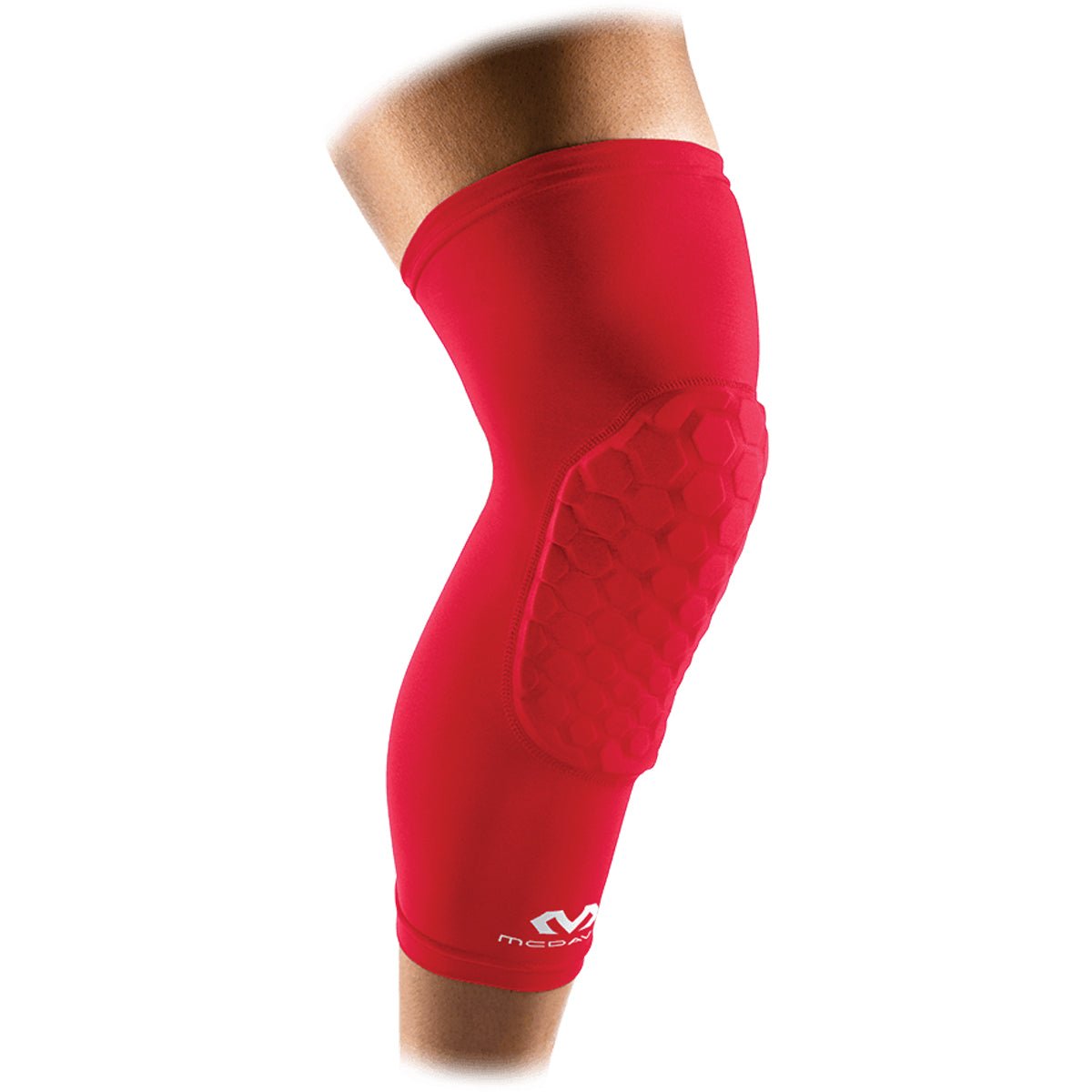 McDavid Adult HEX Protective Leg Sleeves - Scarlet - Forza Sports