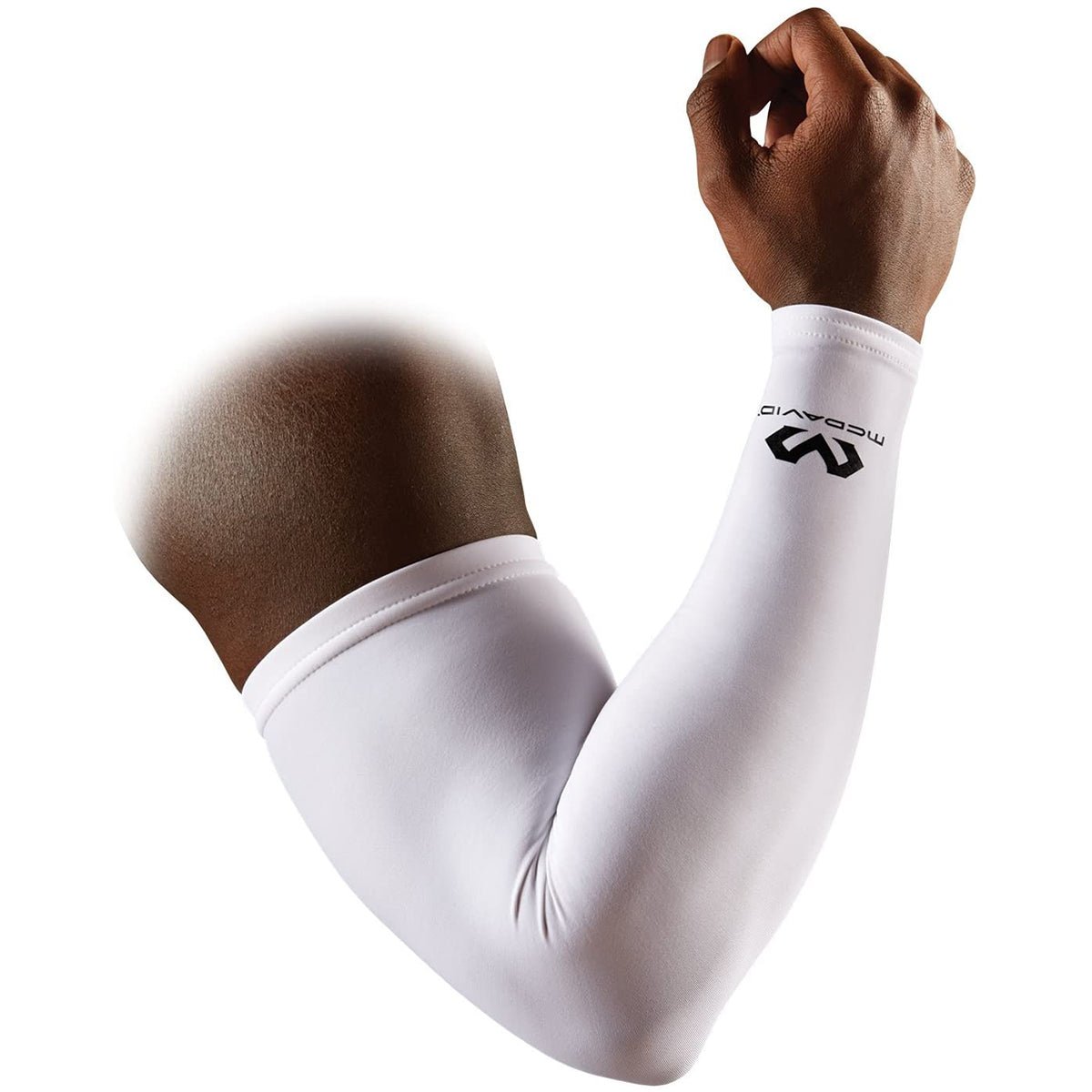McDavid Adult Compression Arm Sleeve - White - Forza Sports