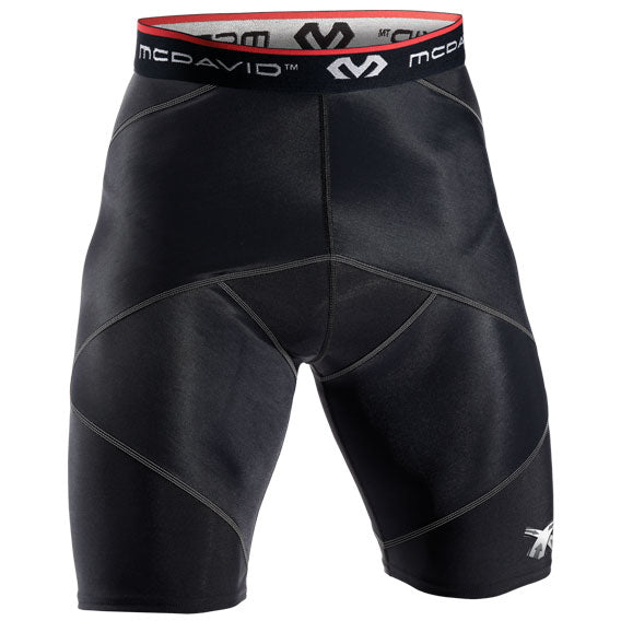 McDavid 8200 Cross Compression Shorts with Hip Spica - Black - Forza Sports
