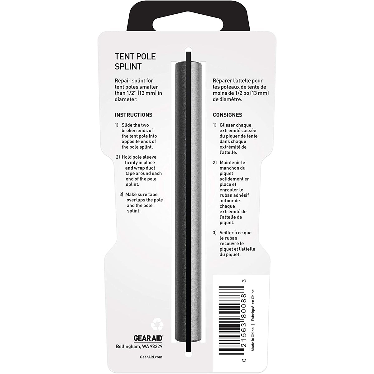 Gear Aid Tent Pole Repair Splint - 2 - Pack - Forza Sports