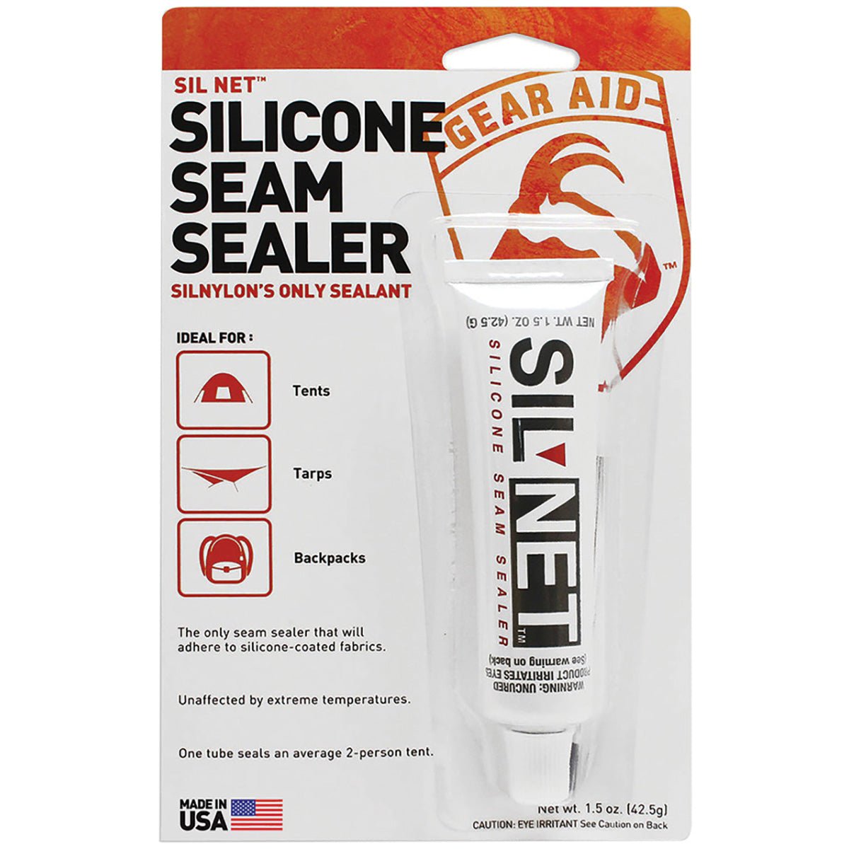 Gear Aid Seam Grip 1.5 oz. SIL Silicone Tent Sealant - Forza Sports