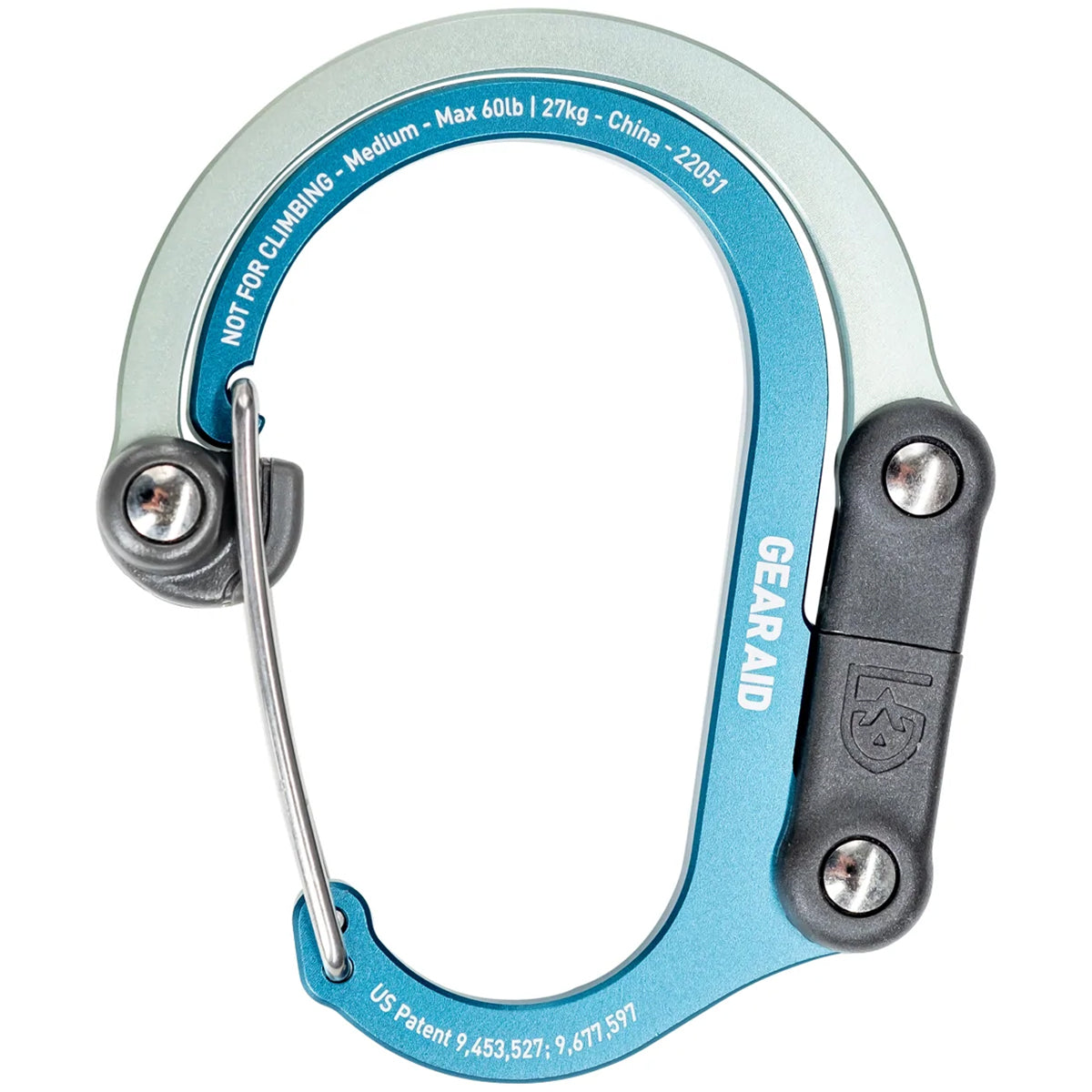 Gear Aid Heroclip Medium Hybrid Camping Gear Clip - mint teal