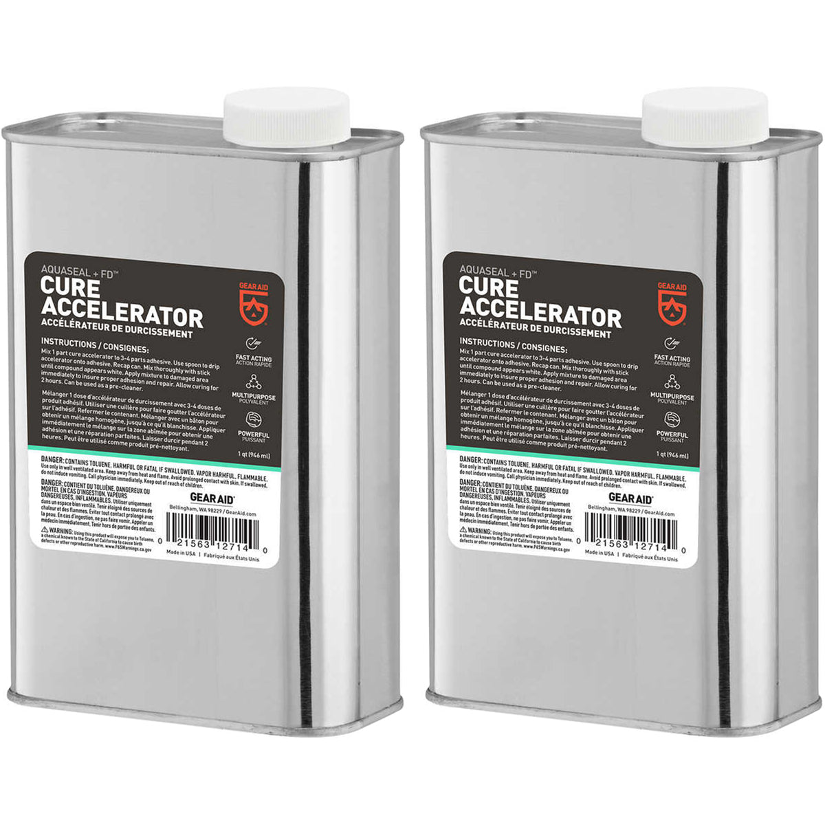 Gear Aid Aquaseal FD Cure Accelerator and Cleaner - 2 - Pack - Forza Sports