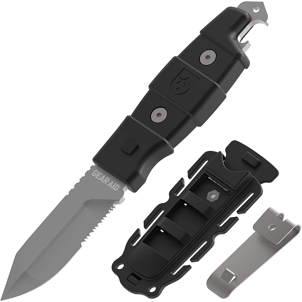 Gear Aid 3" Buri Drop Point Fixed Blade Utility Knife with Sheath - Forza Sports